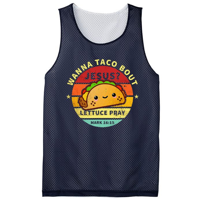 Wanna Taco Bout Jesus Cinco De Mayo Pun Christian Mesh Reversible Basketball Jersey Tank