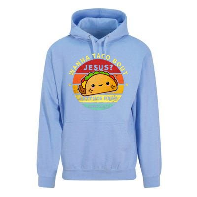 Wanna Taco Bout Jesus Cinco De Mayo Pun Christian Unisex Surf Hoodie