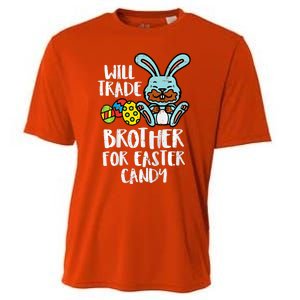 Will Trade Brother For Easter Candy Funny Family Cooling Performance Crew T-Shirt