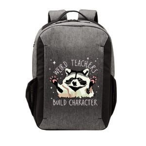 Weird Teachers Build Character Raccoon Teacher Appreciation Vector Backpack