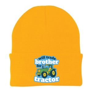 Will Trade Brother For Tractor Funny Knit Cap Winter Beanie