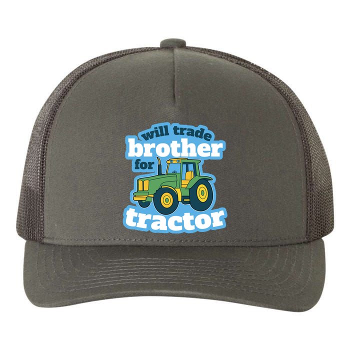 Will Trade Brother For Tractor Funny Yupoong Adult 5-Panel Trucker Hat