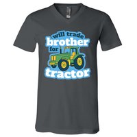 Will Trade Brother For Tractor Funny V-Neck T-Shirt