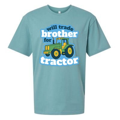 Will Trade Brother For Tractor Funny Sueded Cloud Jersey T-Shirt