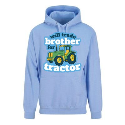 Will Trade Brother For Tractor Funny Unisex Surf Hoodie