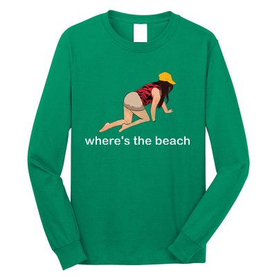 WhereS The Beach Long Sleeve Shirt