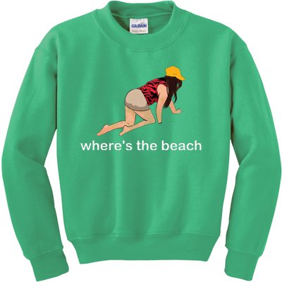 WhereS The Beach Kids Sweatshirt