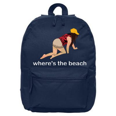 WhereS The Beach 16 in Basic Backpack