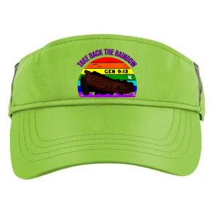 Womens Take Back The Rainbow Pride In Gods Covenant And Promise Adult Drive Performance Visor