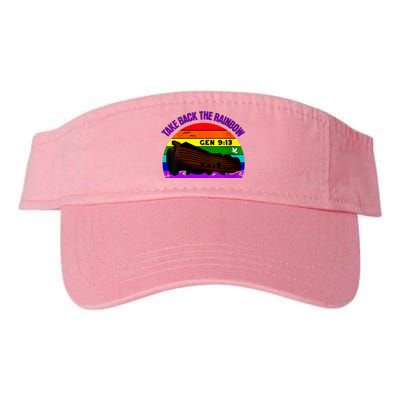 Womens Take Back The Rainbow Pride In Gods Covenant And Promise Valucap Bio-Washed Visor