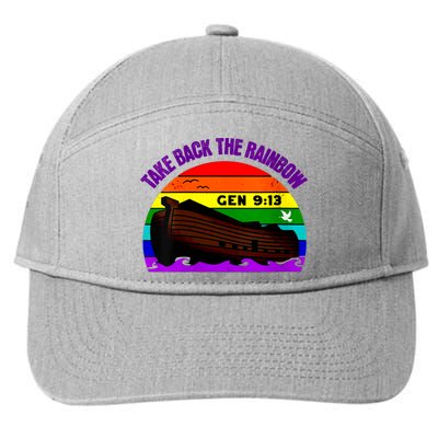 Womens Take Back The Rainbow Pride In Gods Covenant And Promise 7-Panel Snapback Hat