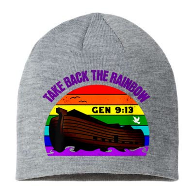 Womens Take Back The Rainbow Pride In Gods Covenant And Promise Sustainable Beanie