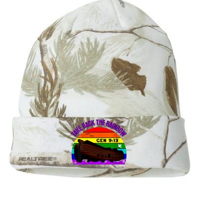 Womens Take Back The Rainbow Pride In Gods Covenant And Promise Kati Licensed 12" Camo Beanie