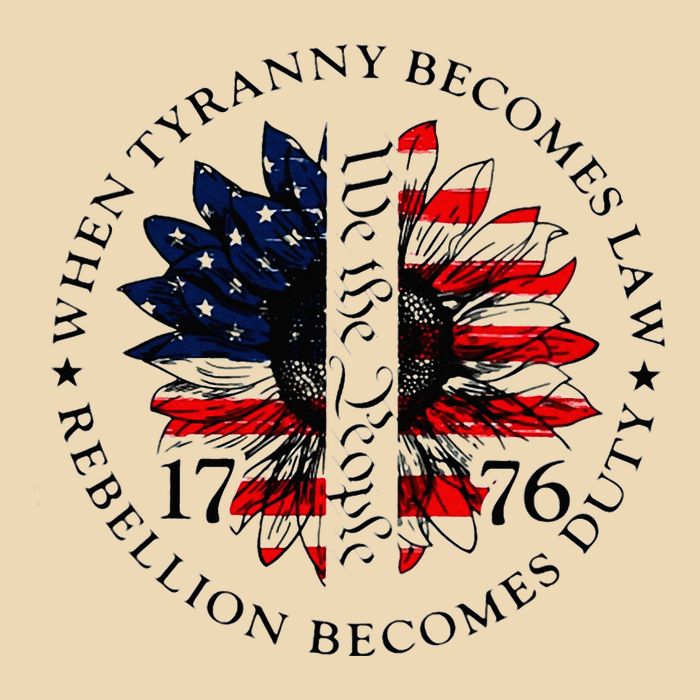 When Tyranny Becomes Law Rebellion Becomes Duty Drawstring Bag