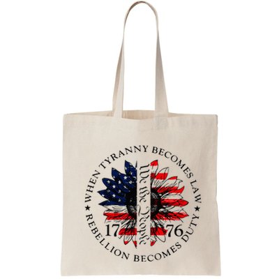 When Tyranny Becomes Law Rebellion Becomes Duty Bag