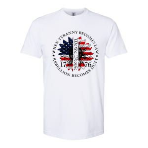 When Tyranny Becomes Law Rebellion Becomes Duty Softstyle CVC T-Shirt