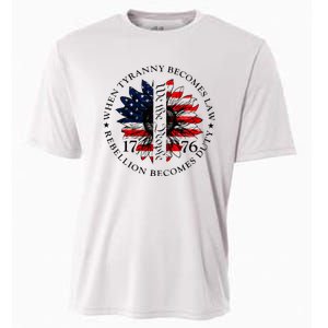 When Tyranny Becomes Law Rebellion Becomes Duty Cooling Performance Crew T-Shirt