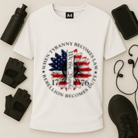 When Tyranny Becomes Law Rebellion Becomes Duty Cooling Performance Crew T-Shirt