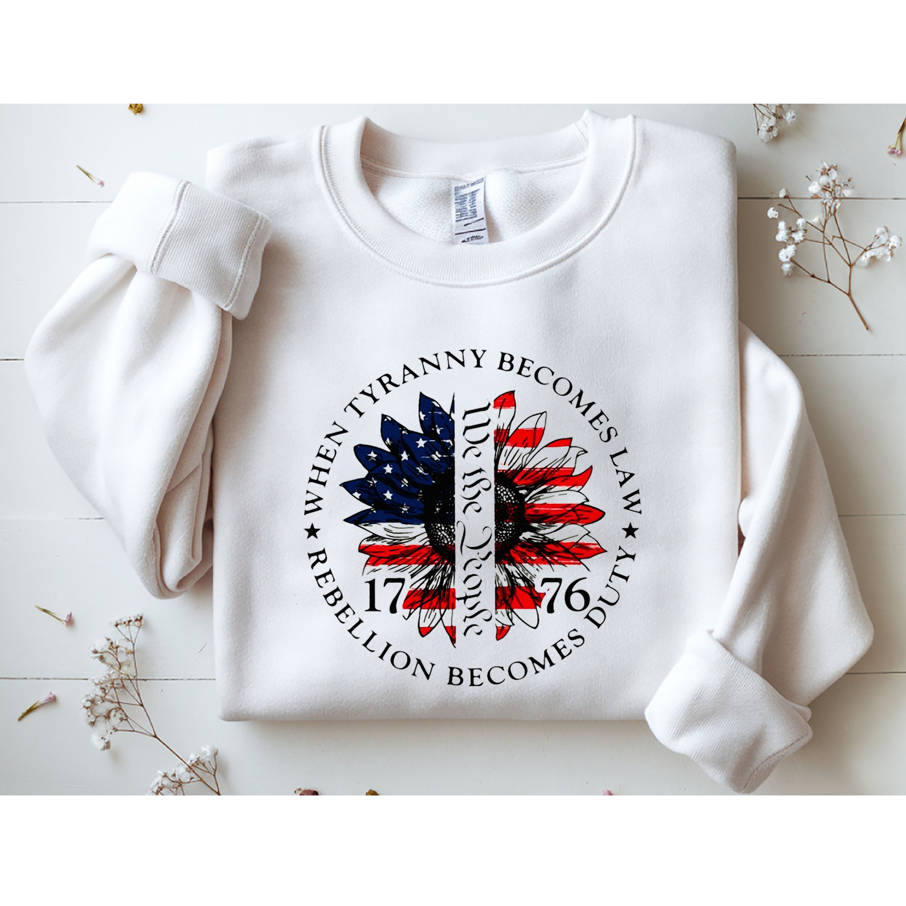 When Tyranny Becomes Law Rebellion Becomes Duty Sweatshirt