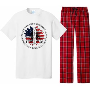 When Tyranny Becomes Law Rebellion Becomes Duty Pajama Set