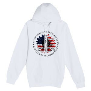 When Tyranny Becomes Law Rebellion Becomes Duty Premium Pullover Hoodie