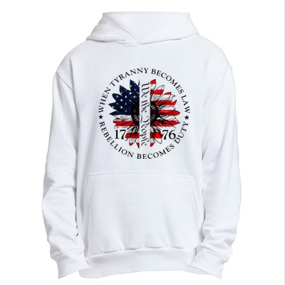 When Tyranny Becomes Law Rebellion Becomes Duty Urban Pullover Hoodie