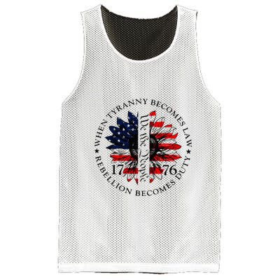 When Tyranny Becomes Law Rebellion Becomes Duty Mesh Reversible Basketball Jersey Tank