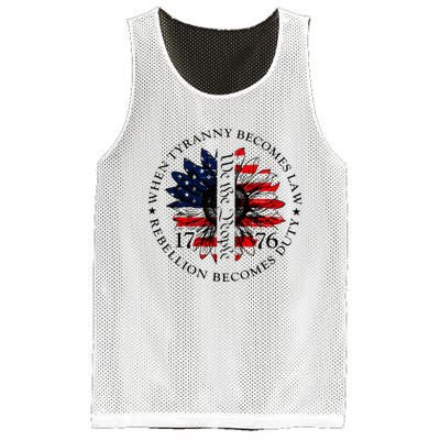 When Tyranny Becomes Law Rebellion Becomes Duty Mesh Reversible Basketball Jersey Tank