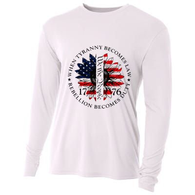 When Tyranny Becomes Law Rebellion Becomes Duty Cooling Performance Long Sleeve Crew