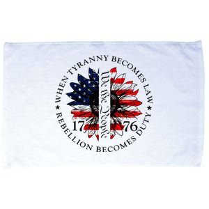 When Tyranny Becomes Law Rebellion Becomes Duty Microfiber Hand Towel