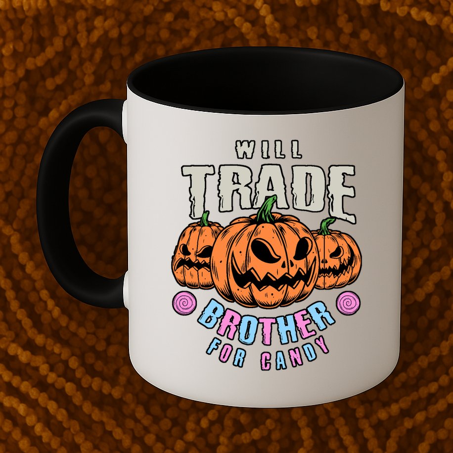 Will Trade Brother For Candy Funny Halloween Shirt Mug