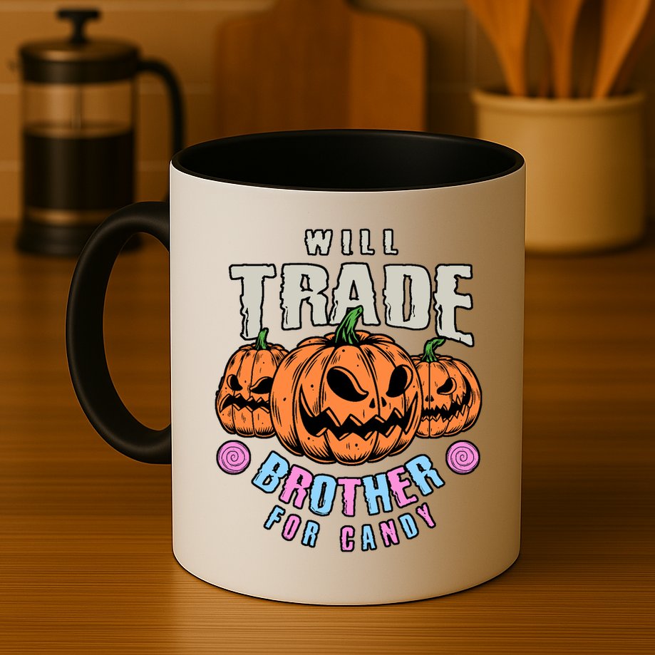 Will Trade Brother For Candy Funny Halloween Shirt Mug