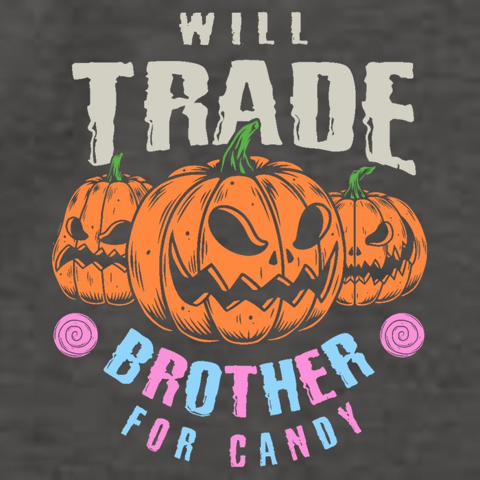 Will Trade Brother For Candy Funny Halloween Shirt Vector Backpack