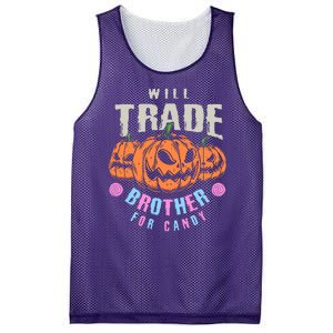 Will Trade Brother For Candy Funny Halloween Shirt Mesh Reversible Basketball Jersey Tank