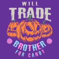 Will Trade Brother For Candy Funny Halloween Shirt Baby Bodysuit