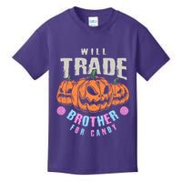 Will Trade Brother For Candy Funny Halloween Shirt Kids T-Shirt