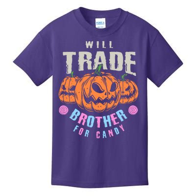 Will Trade Brother For Candy Funny Halloween Shirt Kids T-Shirt