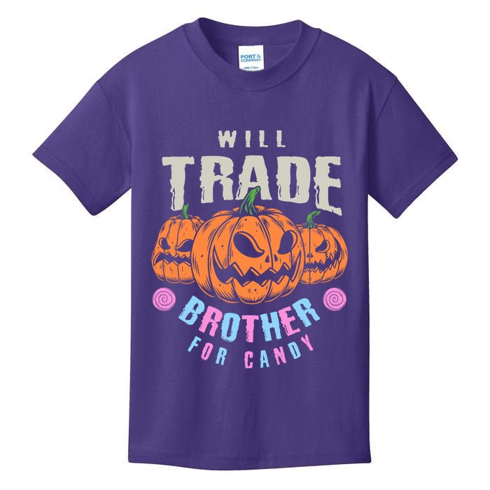 Will Trade Brother For Candy Funny Halloween Shirt Kids T-Shirt