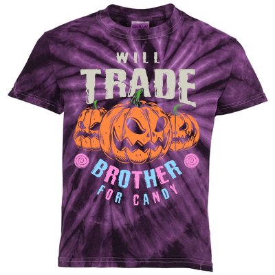 Will Trade Brother For Candy Funny Halloween Shirt Kids Tie-Dye T-Shirt