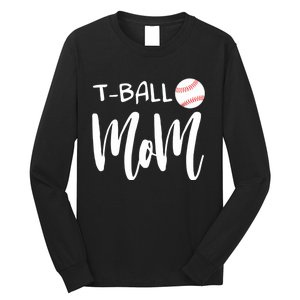 Wo T Ball Mom Tee Ball Christmas V-Neck Long Sleeve Shirt