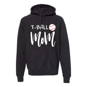 Wo T Ball Mom Tee Ball Christmas V-Neck Premium Hoodie