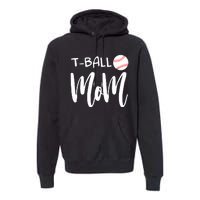 Wo T Ball Mom Tee Ball Christmas V-Neck Premium Hoodie