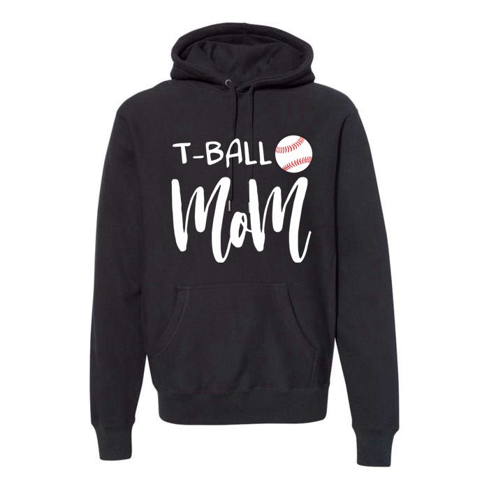 Wo T Ball Mom Tee Ball Christmas V-Neck Premium Hoodie