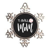 Wo T Ball Mom Tee Ball Christmas V-Neck Metallic Star Ornament