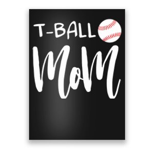 Wo T Ball Mom Tee Ball Christmas V-Neck Poster