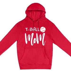 Wo T Ball Mom Tee Ball Christmas V-Neck Premium Pullover Hoodie