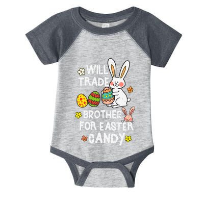 Will Trade Brother For Easter Candy Funny Infant Baby Jersey Bodysuit