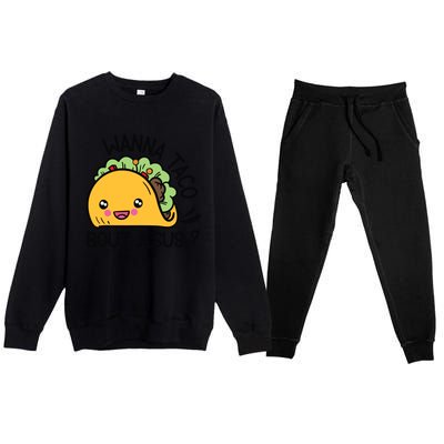 Wanna Taco Bout Jesus Premium Crewneck Sweatsuit Set