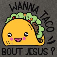 Wanna Taco Bout Jesus Cotton Canvas Backpack