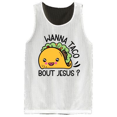 Wanna Taco Bout Jesus Mesh Reversible Basketball Jersey Tank